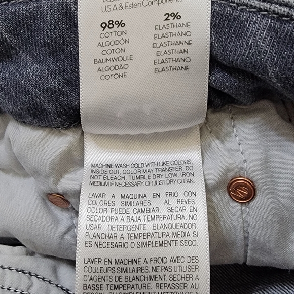 Mother High Waisted Looker Ankle Nick Fray Jeans - Picture 15 of 16